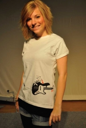 White Guitar T-Shirt
