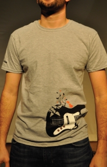 Gray Guitar T-Shirt