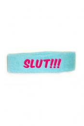 SLUT!!! Headband (Aqua)