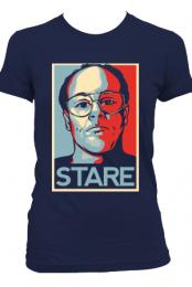 Girls Stare T-Shirt (Navy)