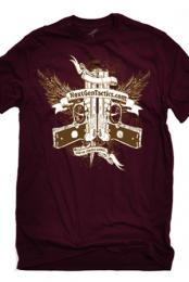 Gun Crest (Burgundy)