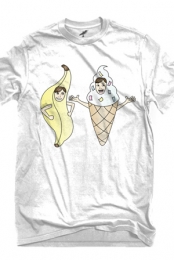 Bananalew & Coneith (White Crew Neck)