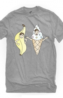 Bananalew & Coneith (Heather Grey Crew Neck)