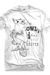I'm an Owl (White Crew Neck)