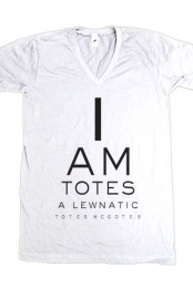 Lewnatic Eye Chart (White V-Neck)