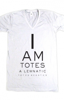 Lewnatic Eye Chart (White V-Neck)