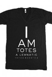 Lewnatic Eye Chart (Black V-Neck)