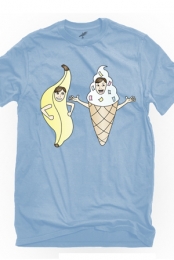 Bananalew & Coneith (Light Blue Crew Neck)
