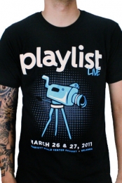 2011 Playlist Live T-Shirt (Black) 