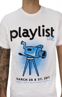 2011 Playlist Live T-Shirt (White)