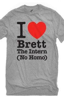 I <3 Brett The Intern (Heather Grey)