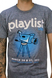 2011 Playlist Live T-Shirt (Heather Grey)