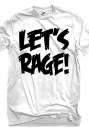 Let's Rage Logo (White)