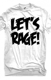 Let's Rage Logo (White)