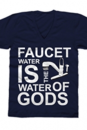 Faucet (Navy V-Neck)