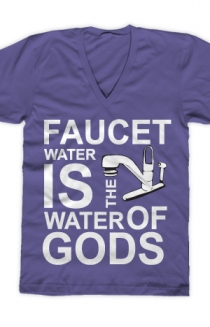 Faucet (Purple V-Neck)