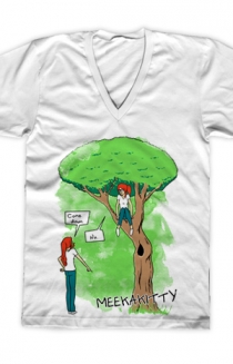 The Tree V-Neck (White)