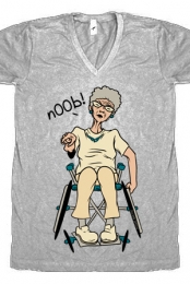 Granny (Heather Grey V-Neck)