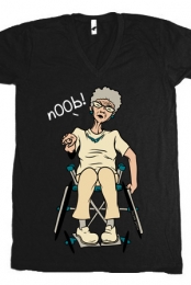 Granny (Black V-Neck)