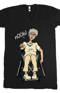 Granny (Black V-Neck)