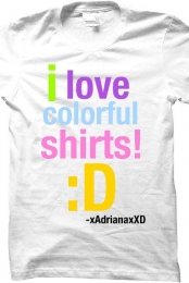 i love colorful shirts! :D