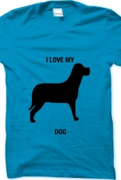 i love my dog- light blue