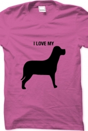 i love my dog- purple