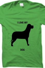 i love my dog- green