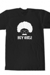 Hey Girl (Black Crew Neck)