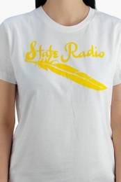 Women's White Feather Tee