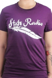 Women's Purple Feather Tee