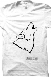 Mens Wolf White top