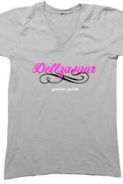 Girly Dellzasaur V-Neck