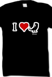 Men's I Heart Dinosaurs (Dellzasaur) 