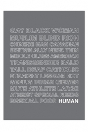 18 x 24 HUMAN Poster (Grey)