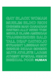 18 x 24 HUMAN Poster (Green)