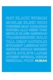 18 x 24 HUMAN Poster (Blue)