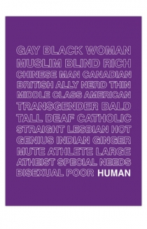 18 x 24 HUMAN Poster (Purple)