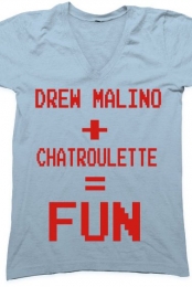 UNISEX DREWMALINO CHATROULETTE V-NECK SHIRT