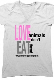 love animals, don't eat them shirt