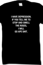 DEPRESSION SHIRT BLACK