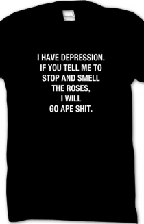 DEPRESSION SHIRT BLACK