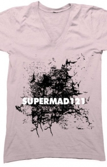 (men n women)pink splatter supermad tee