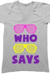 Who Says V-neck Tee