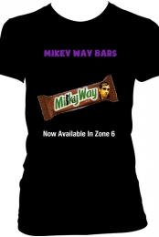 ''Mikey Way Bars'' Black Tee Women