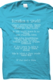 Pumpkin World Aqua Blue T-Shirt