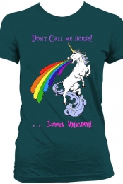 ''Don't Call Me Horse Imma Unicorn'' Dark Blue Tee Women