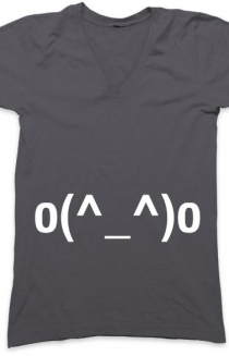 Emoticon Tee o(^_^)o