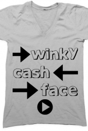 WinkyCashFace V-Neck!