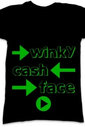 WinkyCashFace V-Neck! Gr...